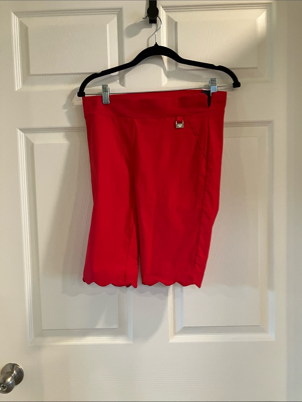 Rafaella Red Pull-On Comfort Stretch Bermuda Shorts NWT